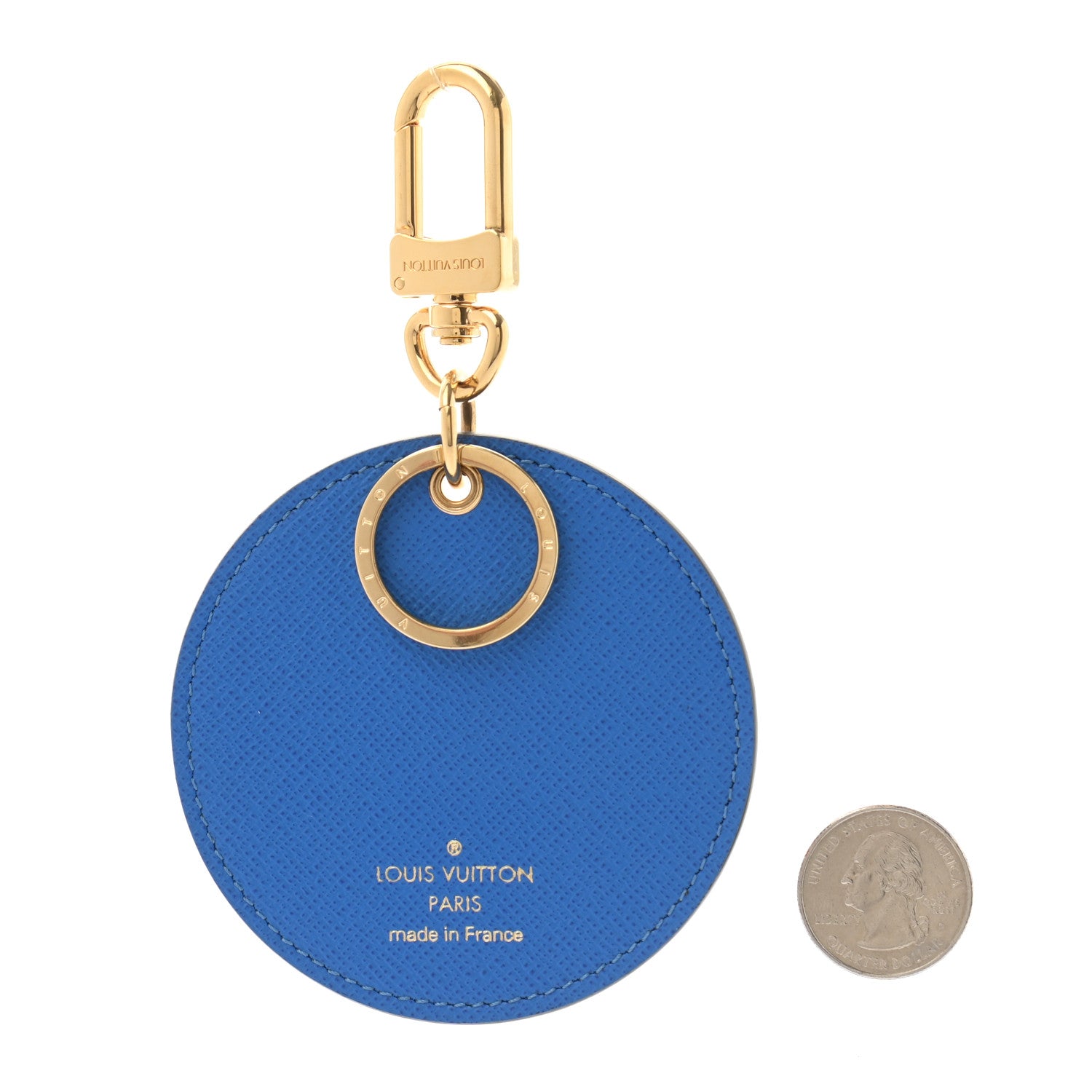 Louis Vuitton Monogram 2019 Christmas Animation Venice Bag Charm Key Ring Blue 2 of 4