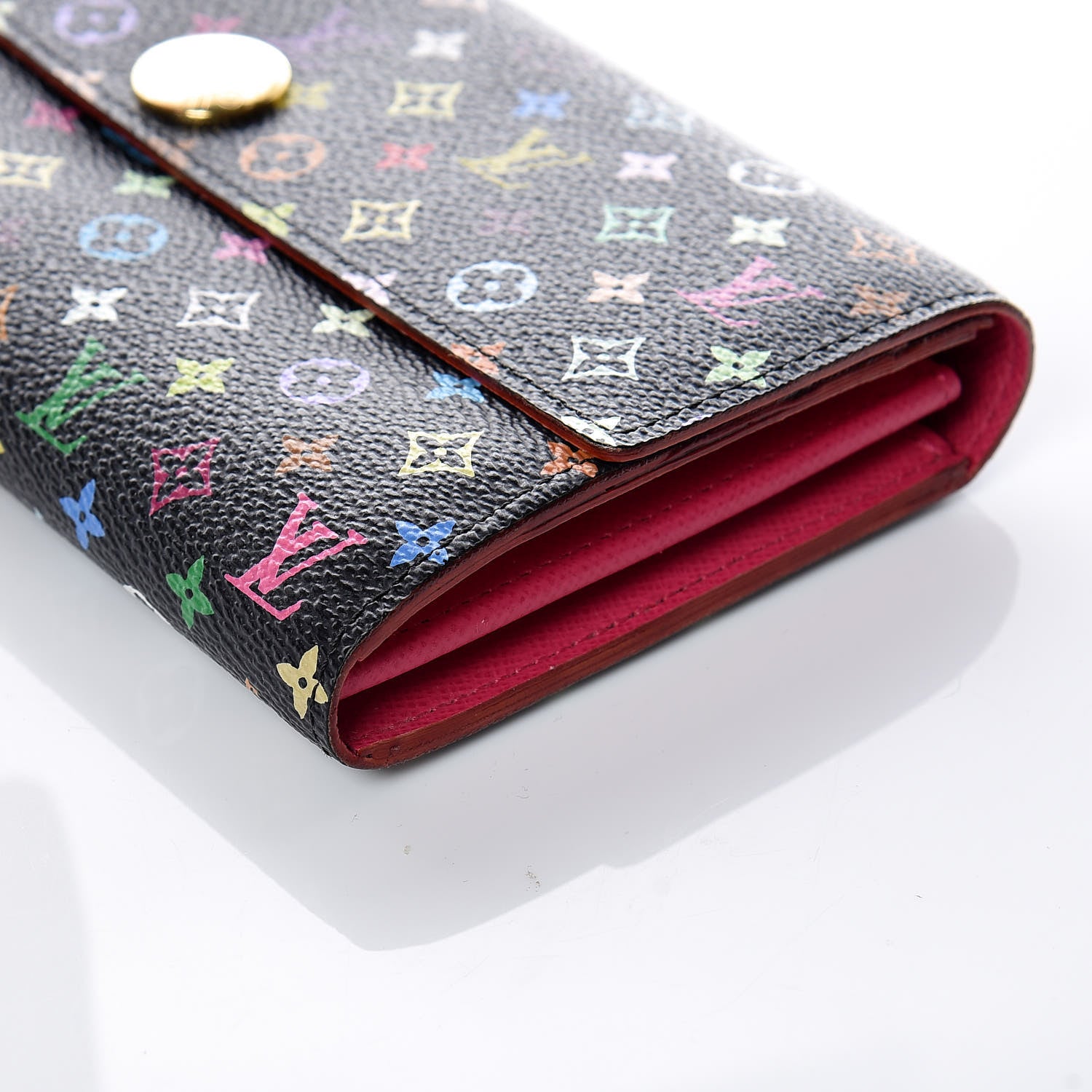 Louis Vuitton Monogram Multicolor Sarah Wallet Black Grenade 5 of 13