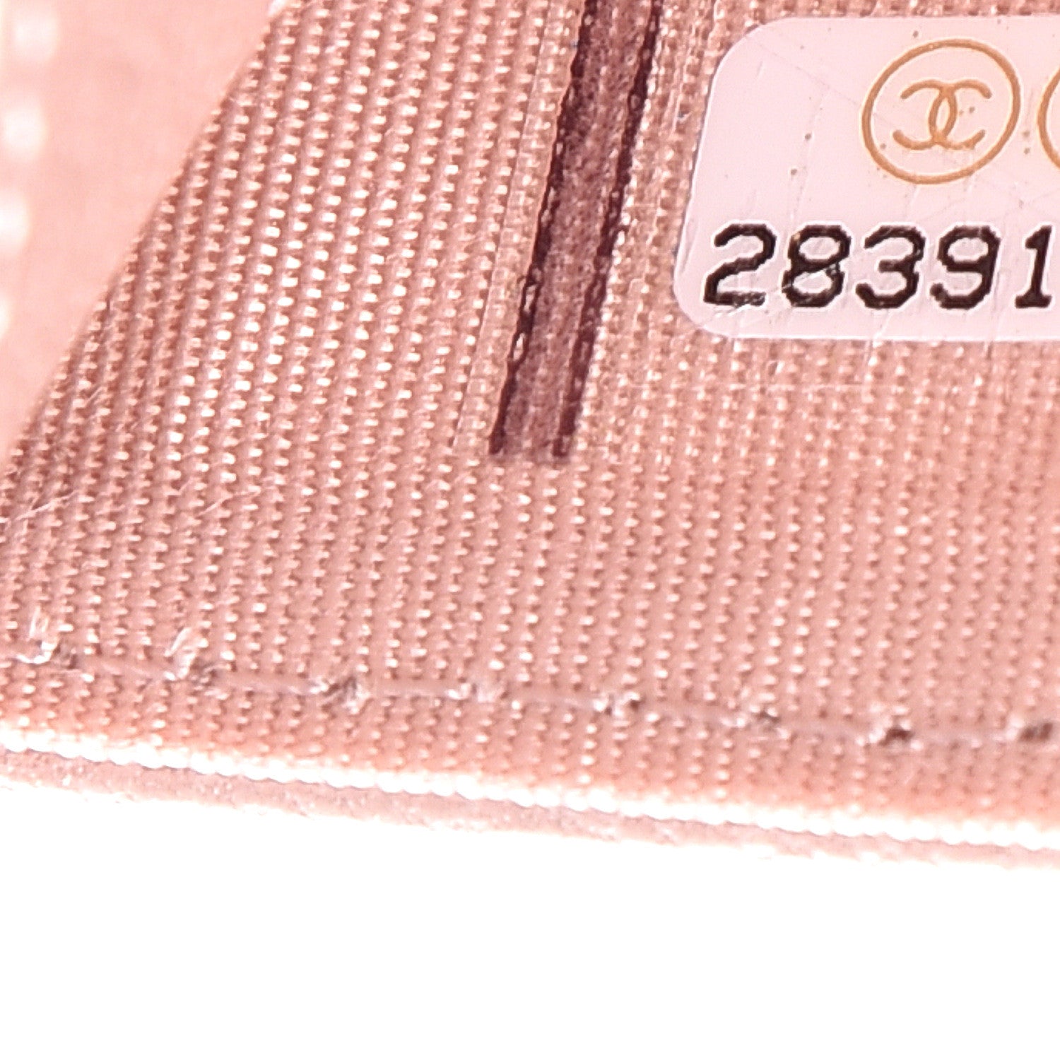 Chanel Goatskin Camellia Embossed Card Holder Wallet Light Pink 7 of 8
