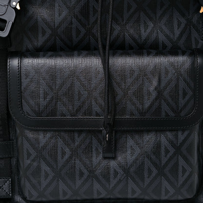 Christian Dior Canvas CD Diamond Hit The Road Backpack Black 7 of 11