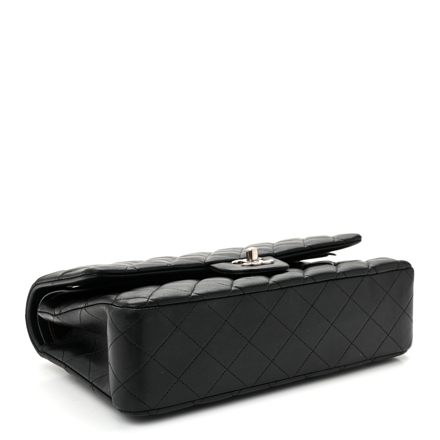 Chanel Lambskin Quilted Medium Double Flap  Black 4 of 10