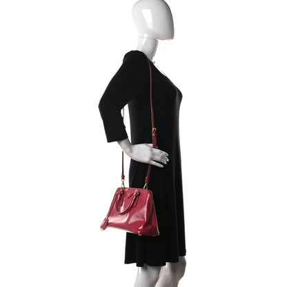 Prada Saffiano Vernice Mini Promenade Double Zip Tote 2 of 13