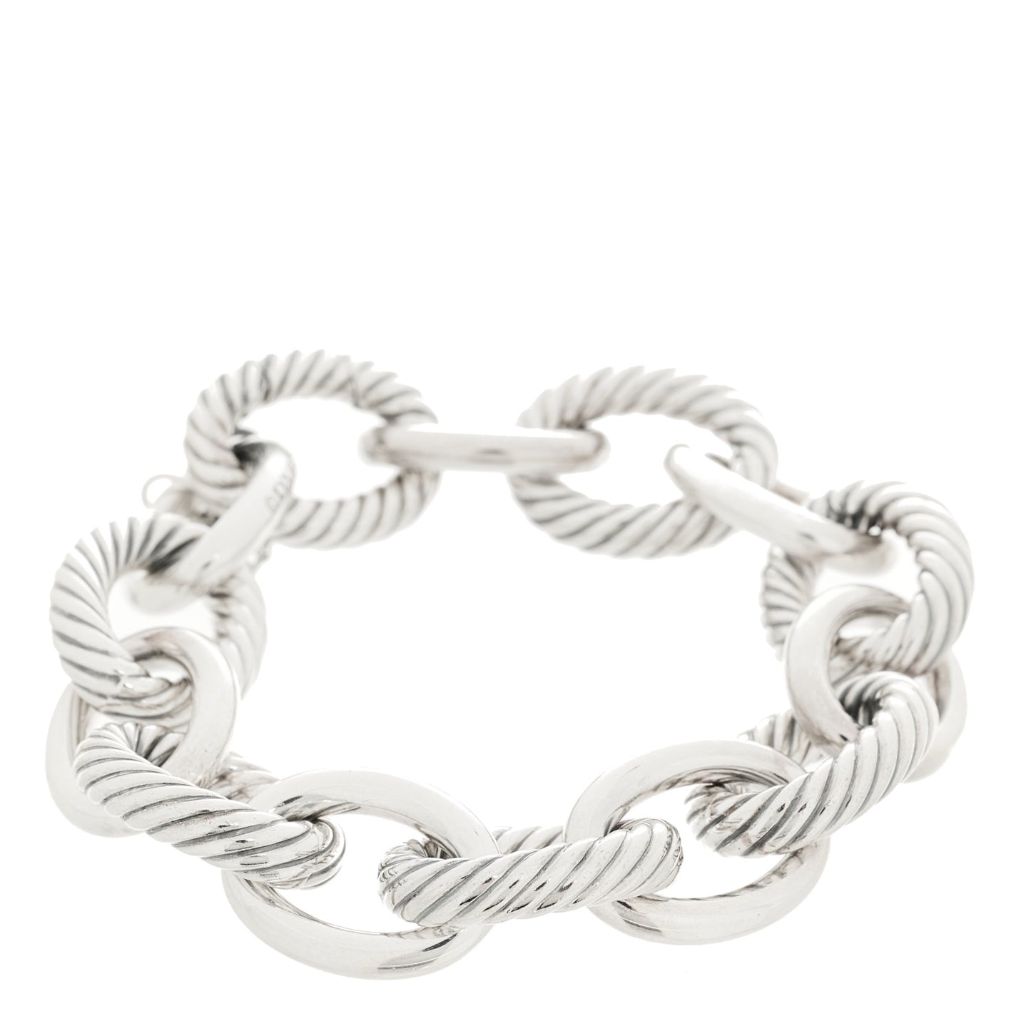 Sterling Silver 17mm Extra Large Oval Link Bracelet