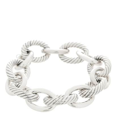 David Yurman Sterling Silver 17mm Extra Large Oval Link Bracelet 1 of 3