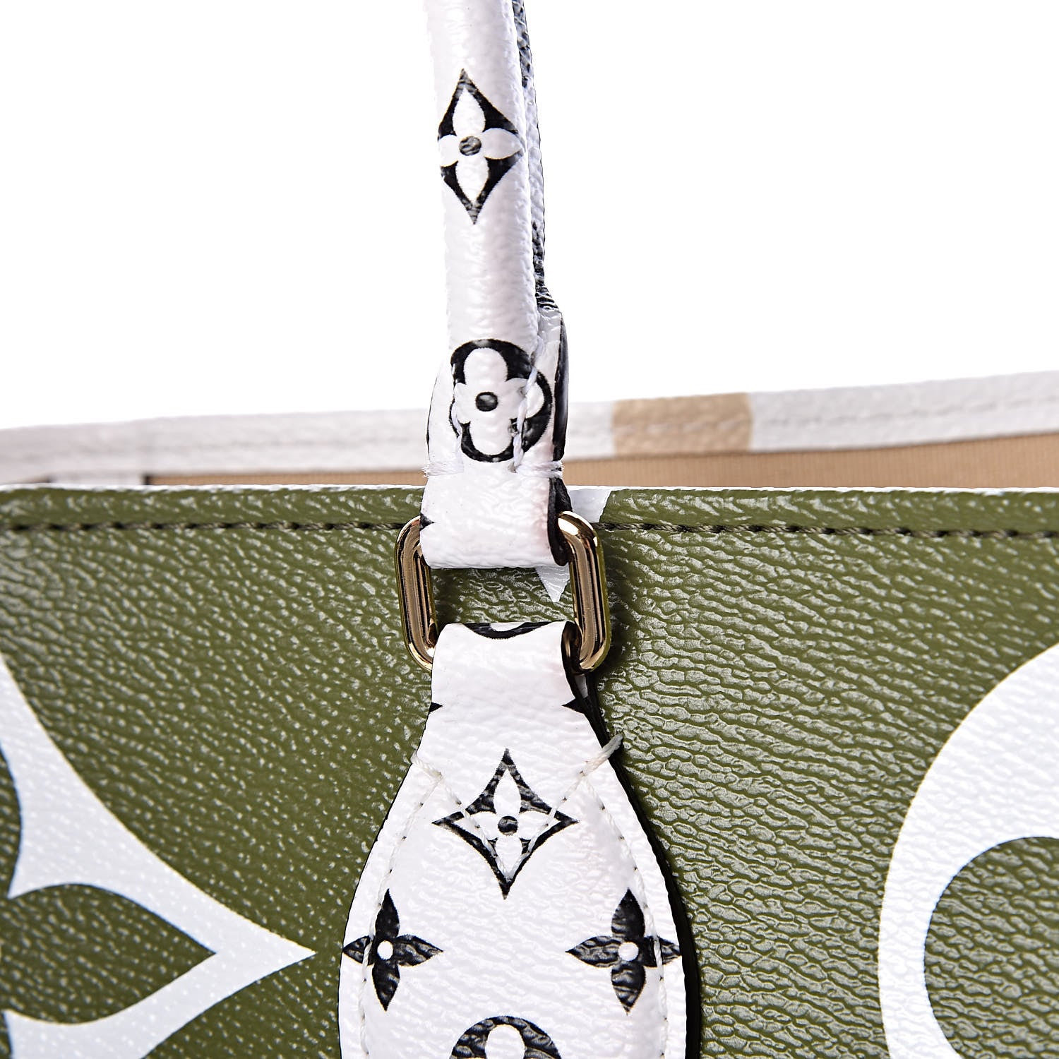 Louis Vuitton Monogram Giant Onthego GM Kaki Beige 16 of 17