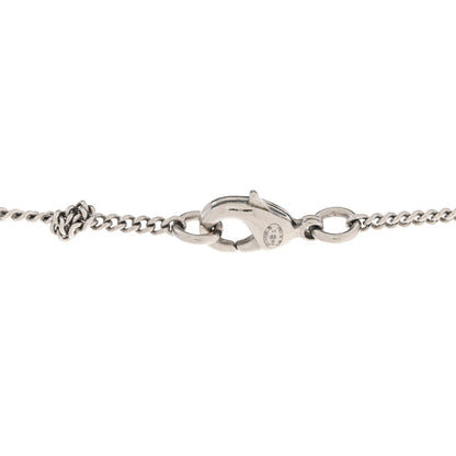 Chanel Crystal CC Ball Pendant Necklace Silver 5 of 9