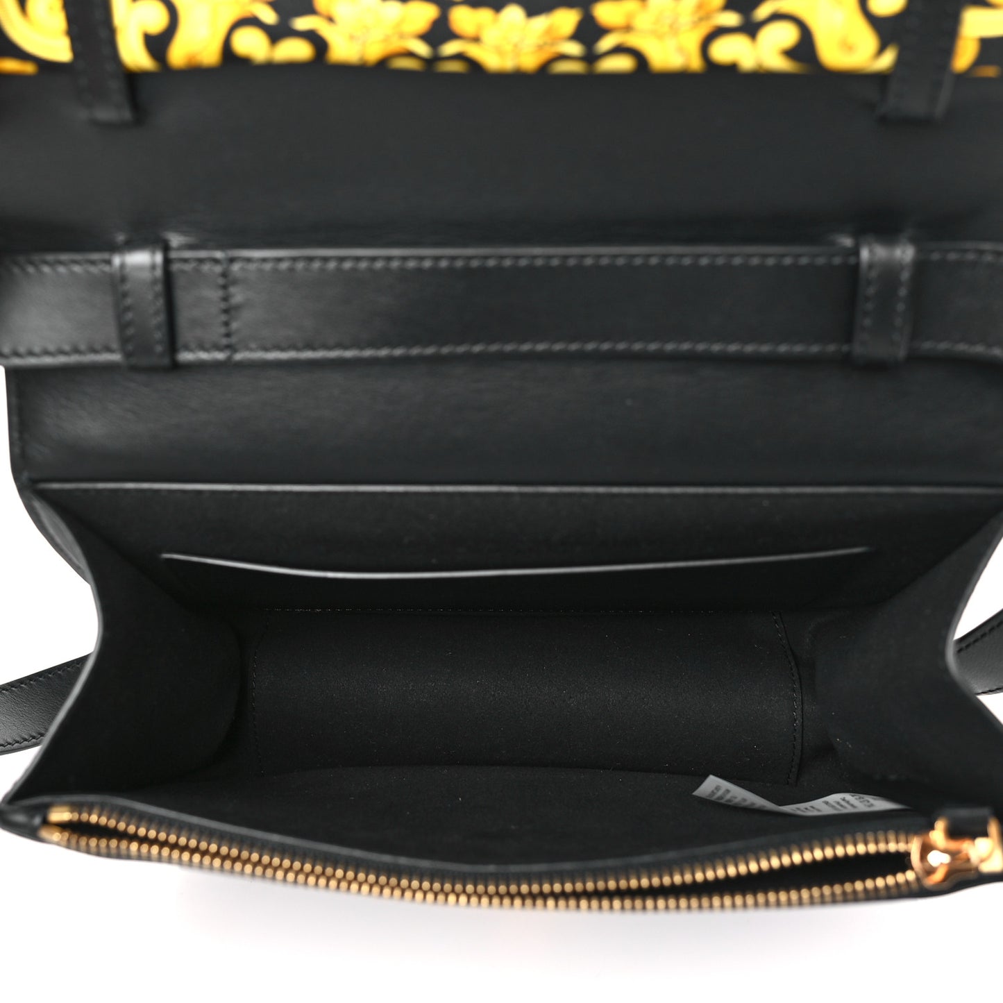 Borsa Vitello Barocco Scarf Sash Shoulder Bag Black Multicolor