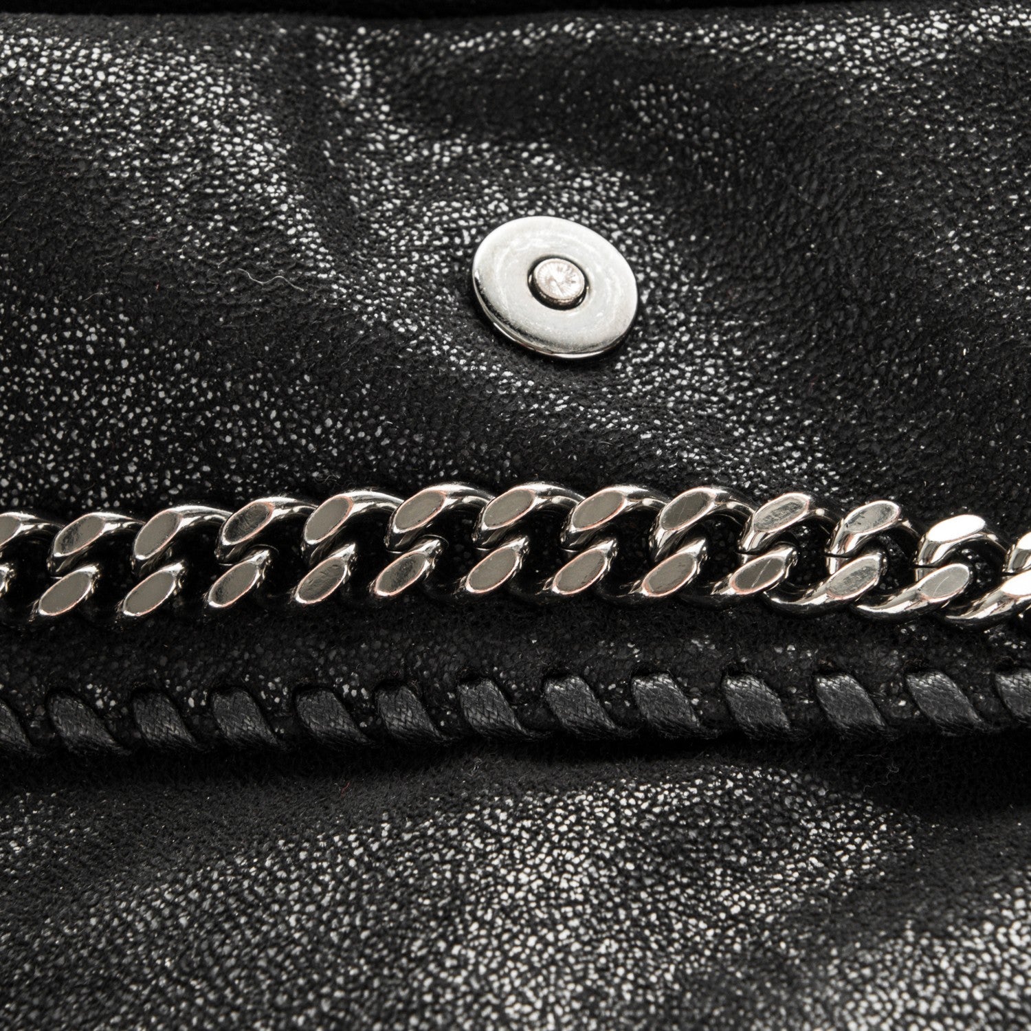 Stella McCartney Shaggy Deer Falabella Fold Over Tote Black 7 of 8