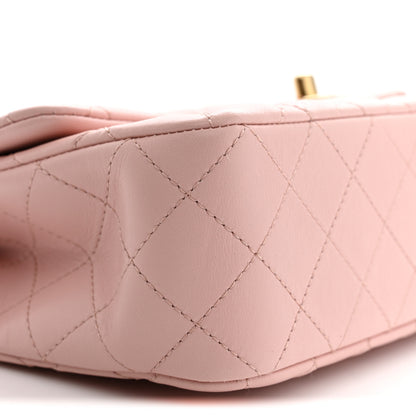 Chanel Lambskin Quilted Small Sweet Camellia Flap Light Pink 9 of 12