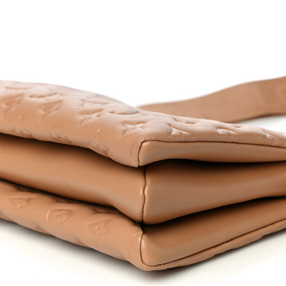 Louis Vuitton Lambskin Embossed Monogram Coussin PM Camel 9 of 11