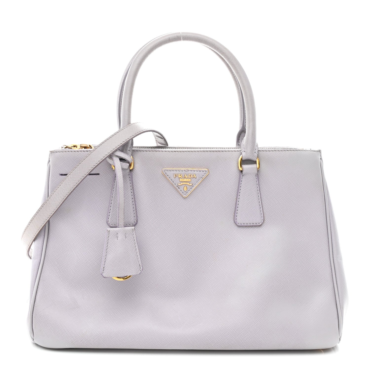 Prada Saffiano Small Galleria Double Zip Tote Glicine 2 of 25