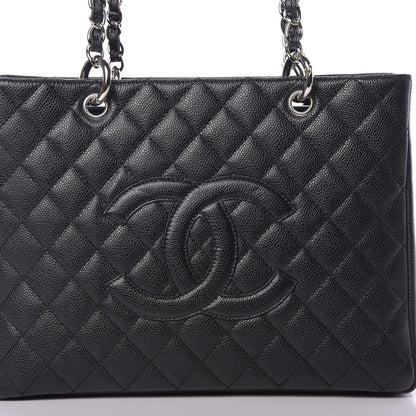 Chanel Caviar Quilted Grand Shopping Tote GST Black 8 of 10