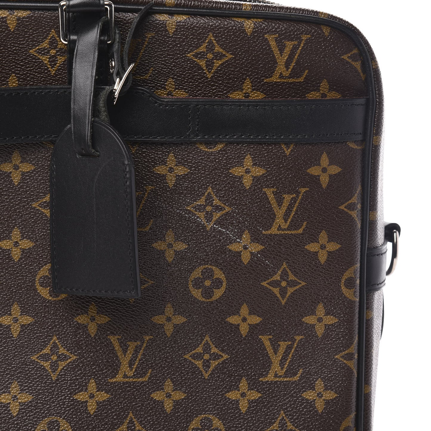 Monogram Macassar Porte Documents Voyage Soft Briefcase