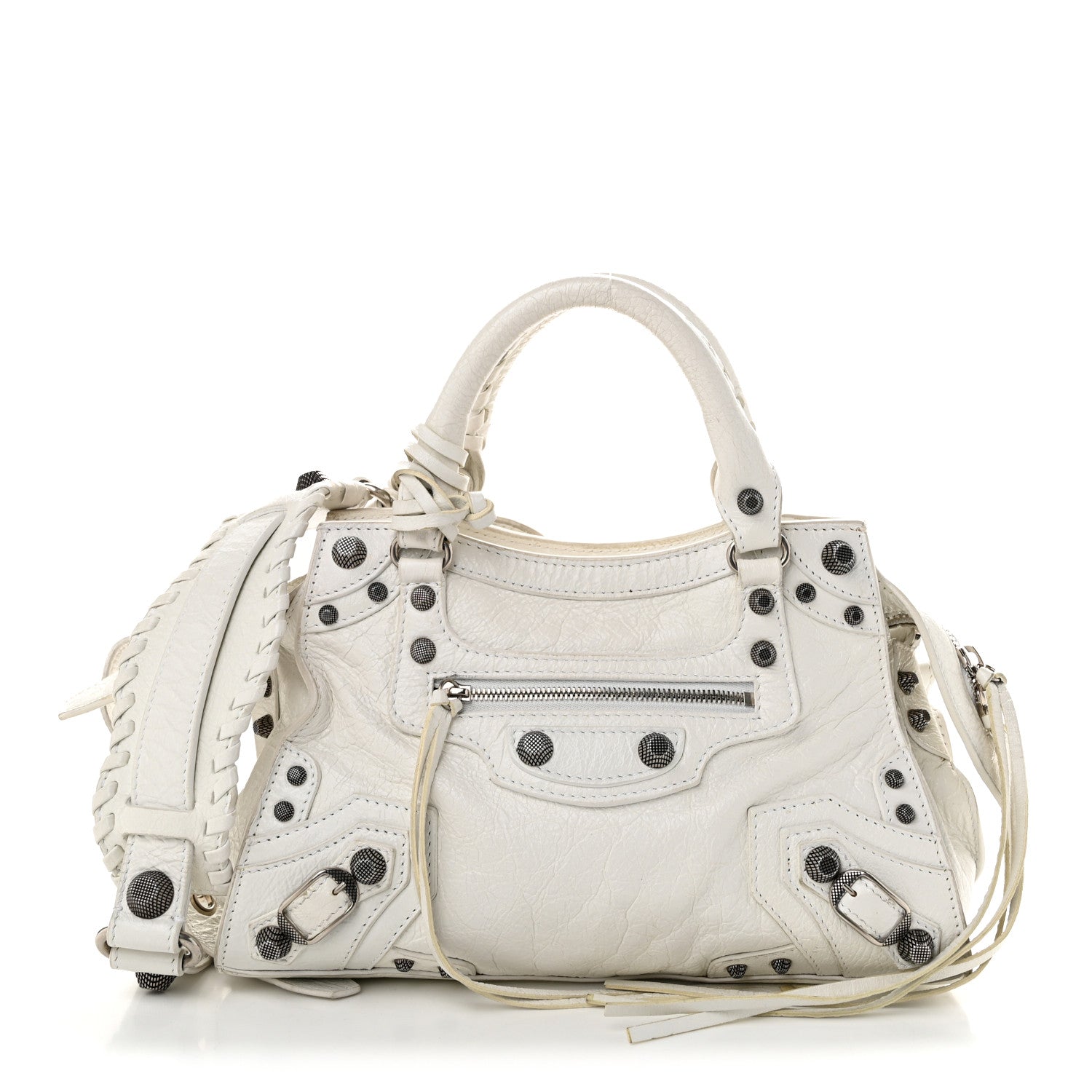 Balenciaga Agneau Arena Neo Cagole Handbag XS Optic White Optic White 1 of 12