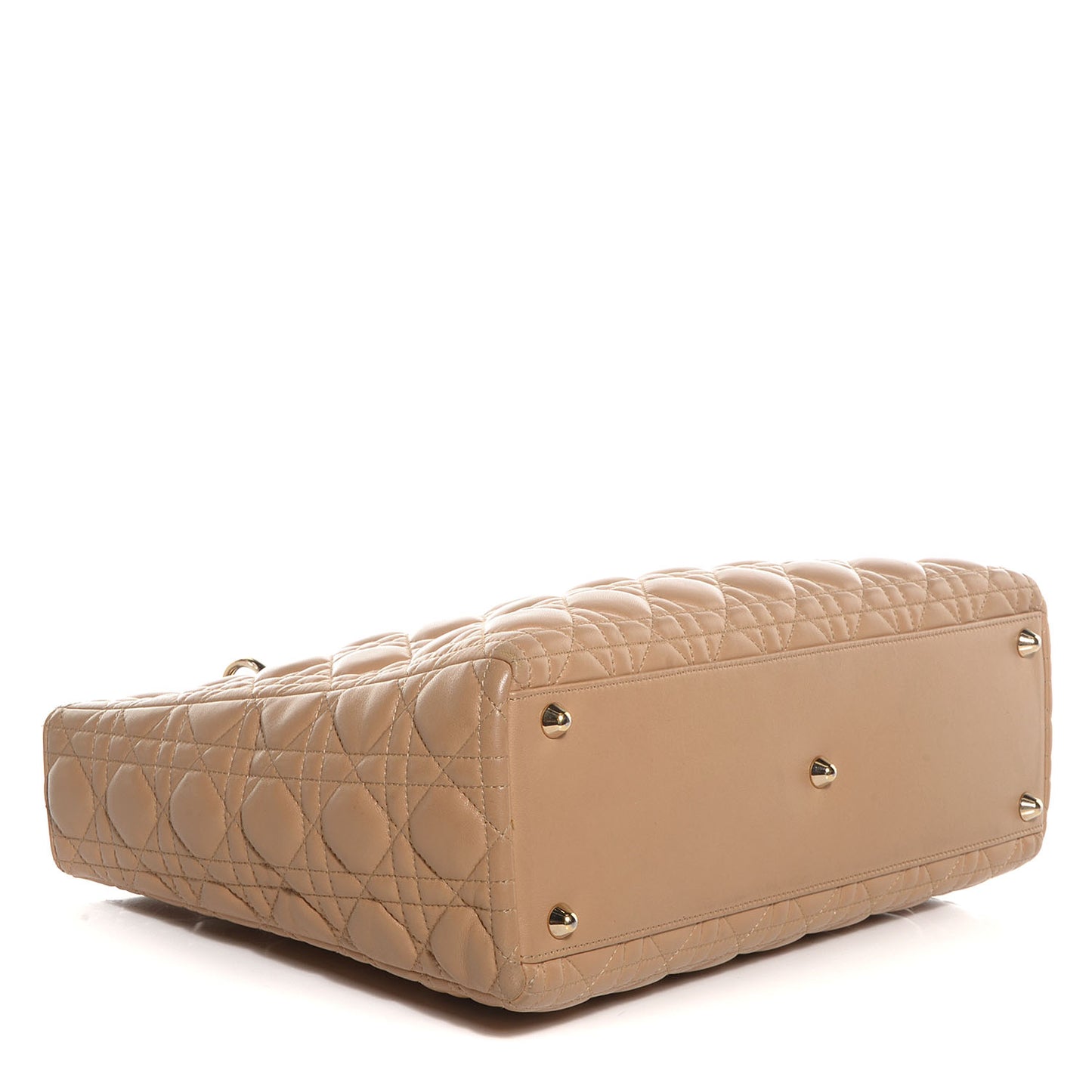 Lambskin Cannage Large Lady Dior Beige