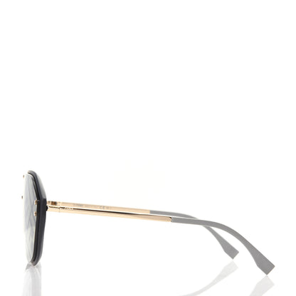 Fendi FF Fabulous Shield Sunglasses FF M0039/G/S Black 3 of 7
