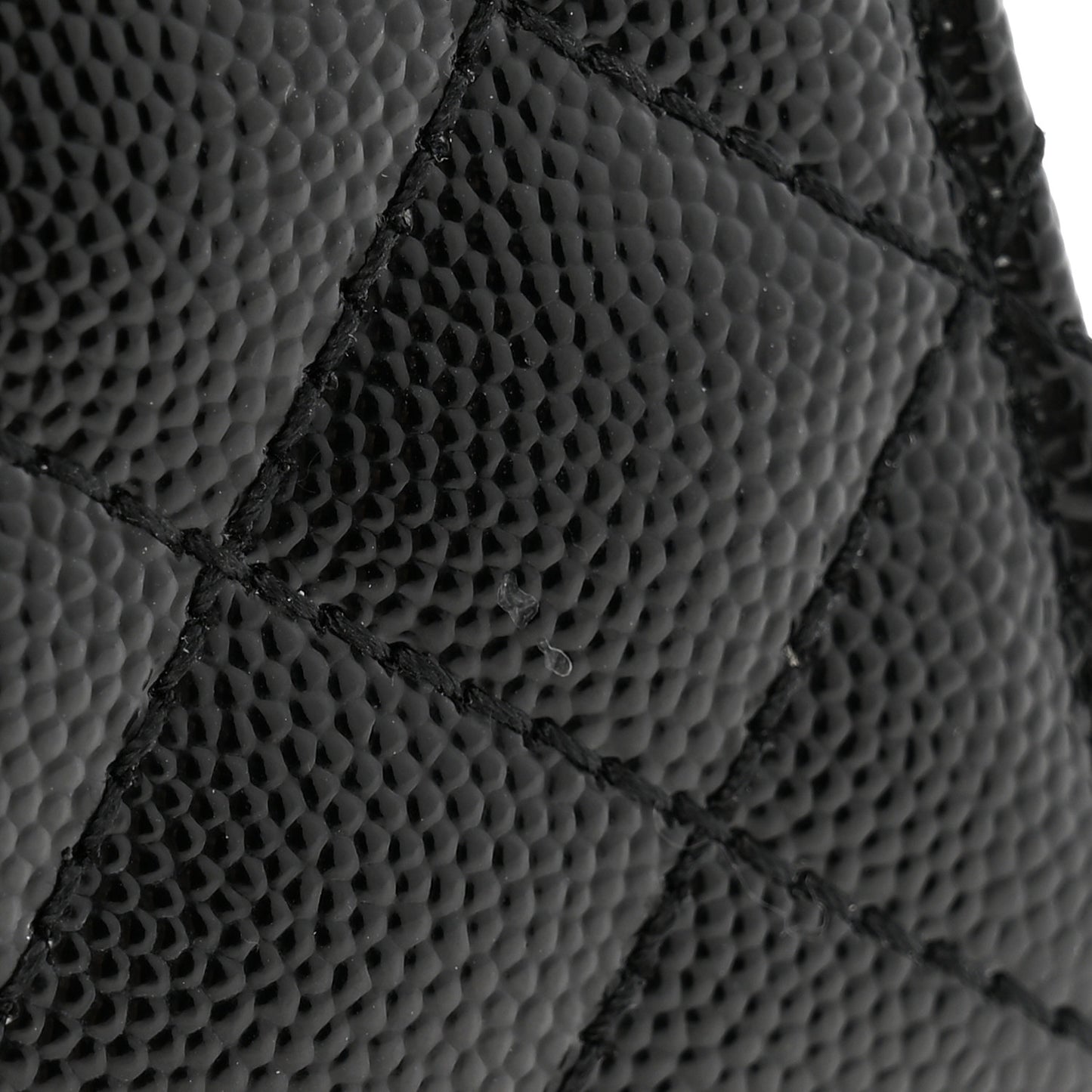 Grain De Poudre Textured Mixed Matelasse Triquilt Small Monogram Satchel Black