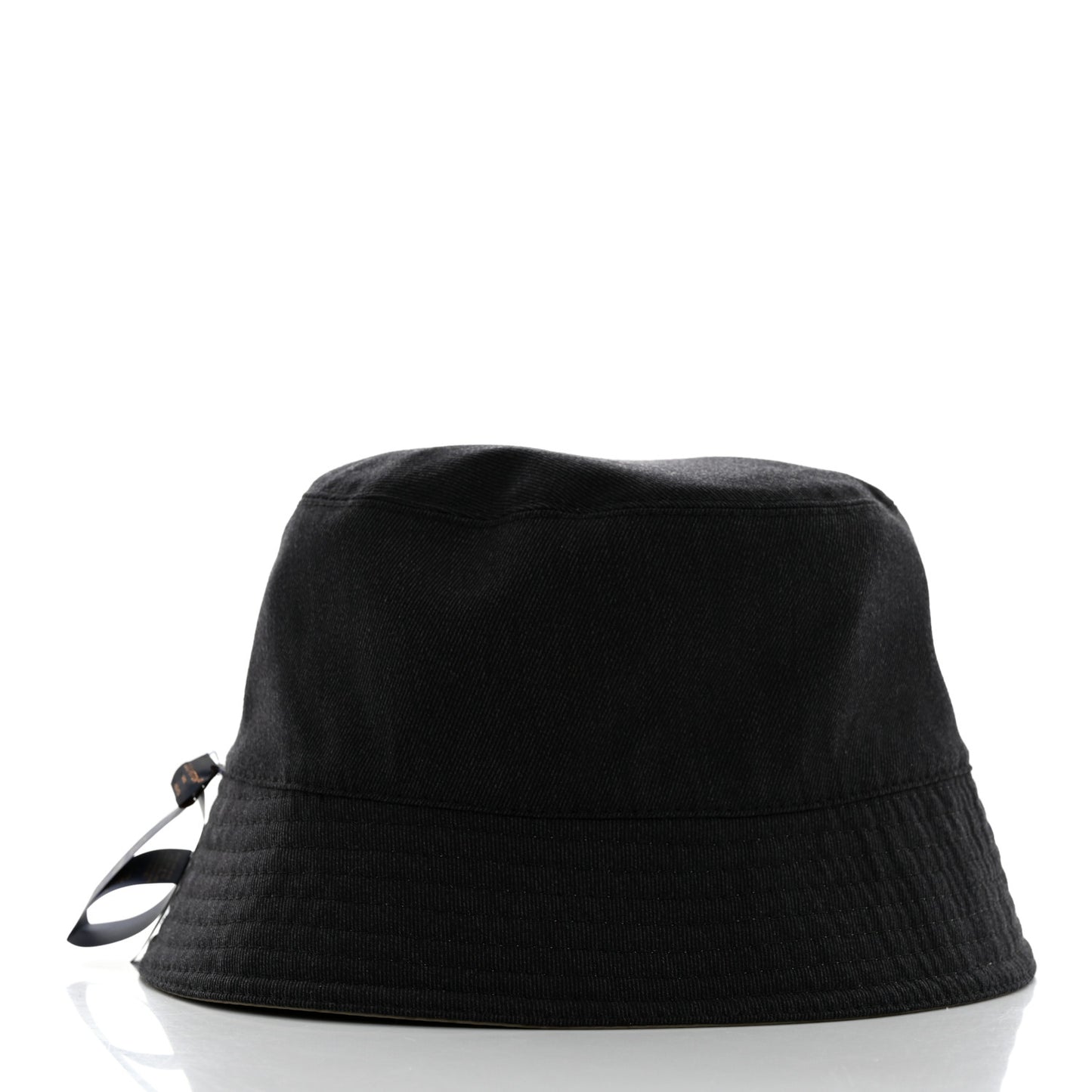 Nylon Wool Monogram Reversible Rain Bucket Hat L Beige