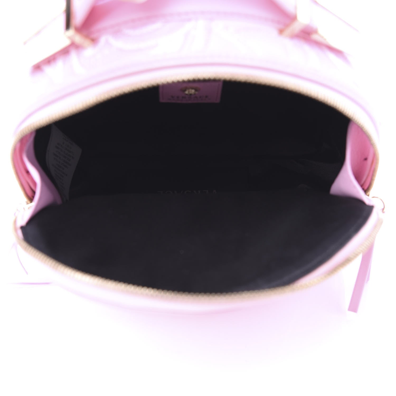 Versace Calfskin Palazzo Embroidered Baroque Mini Backpack Pink 4 of 8