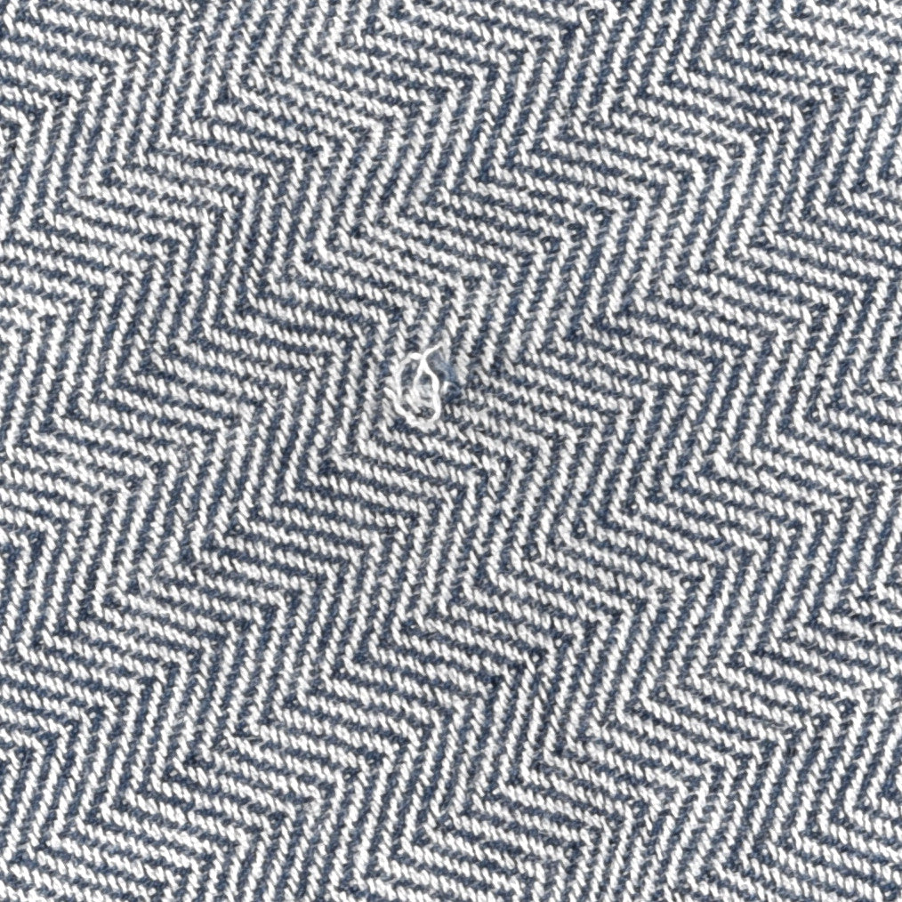 Cashmere Colorblock Himalaya Artisanale Muffler Marine Bleu Pilote