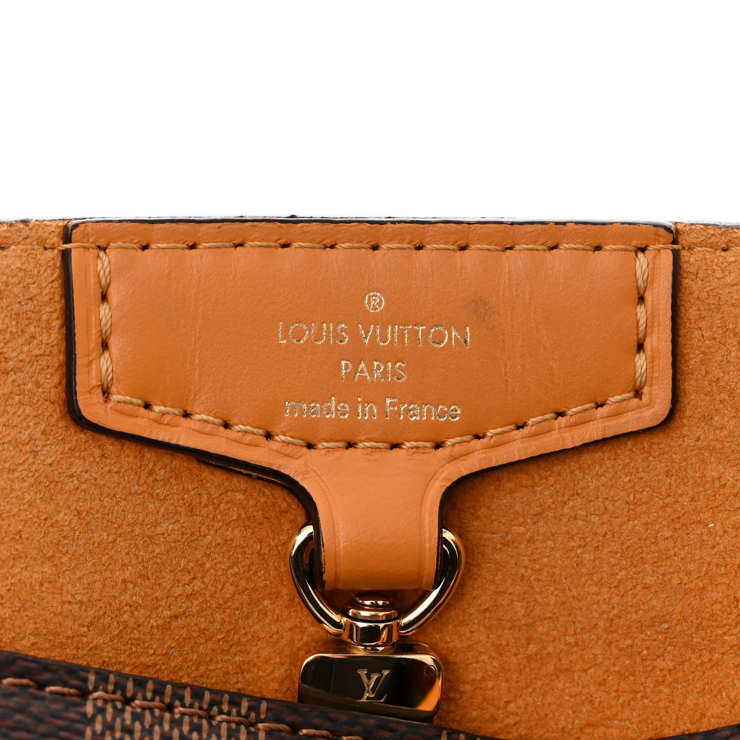Damier Ebene Belmont PM Safran