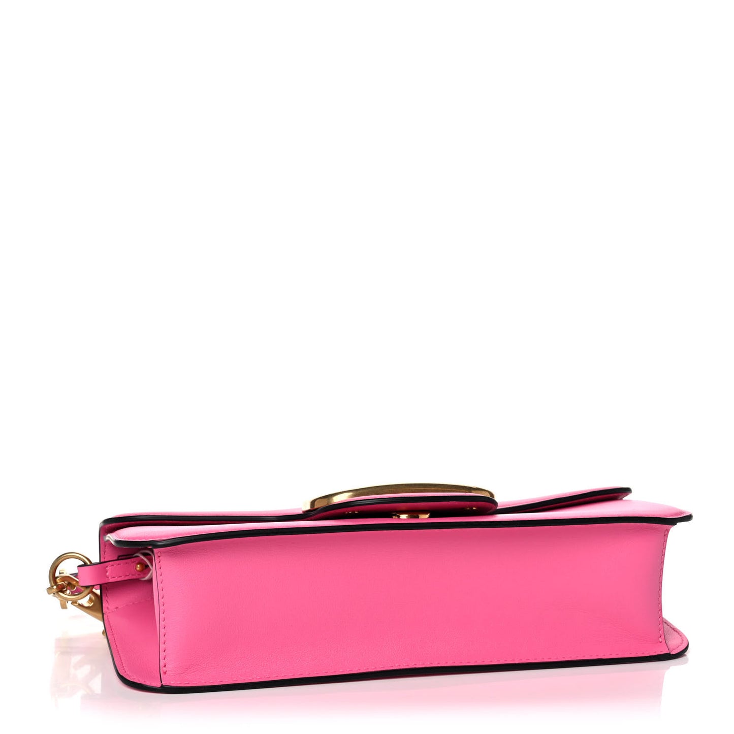 Calfskin Vlogo Loco Shoulder Bag Feminine Pink