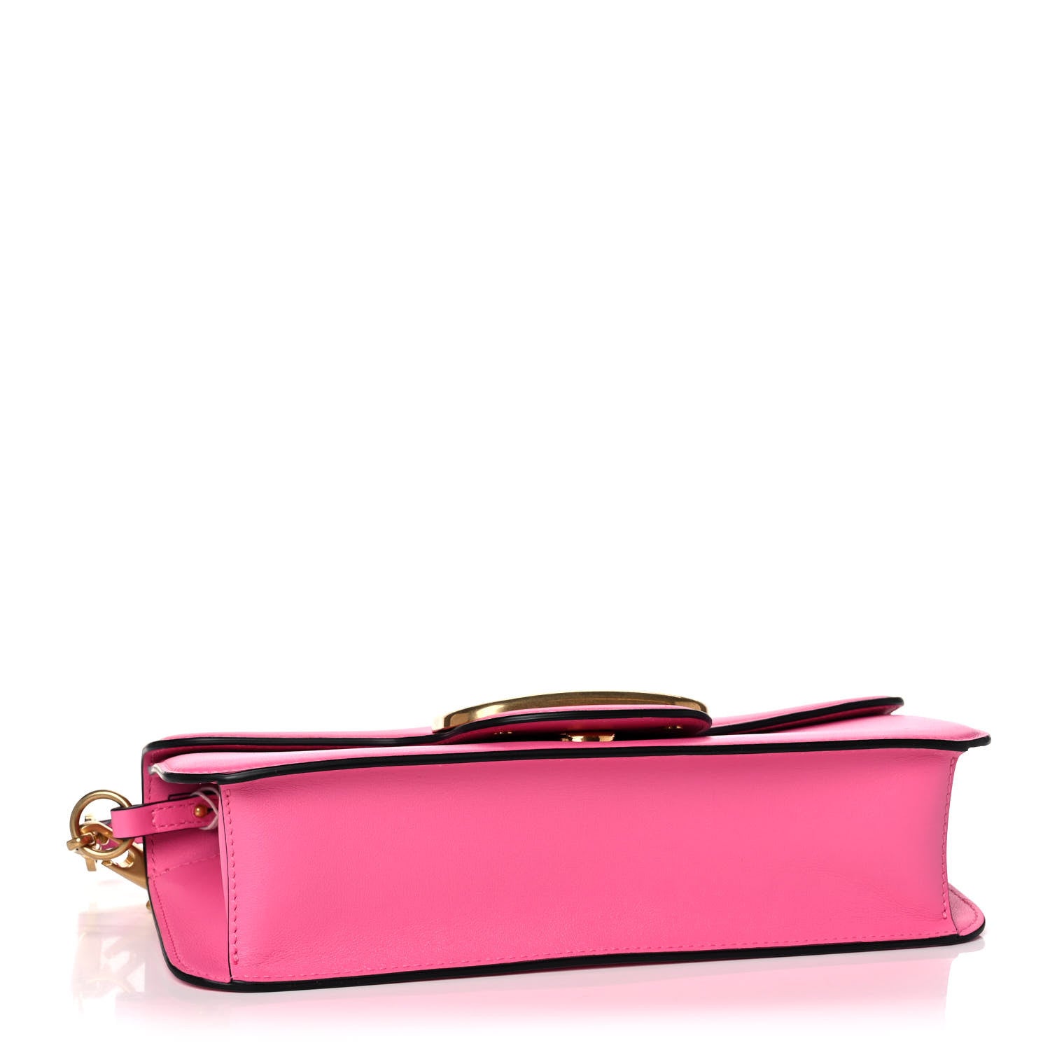 Valentino Garavani Calfskin Vlogo Loco Shoulder Bag Feminine Pink 4 of 12