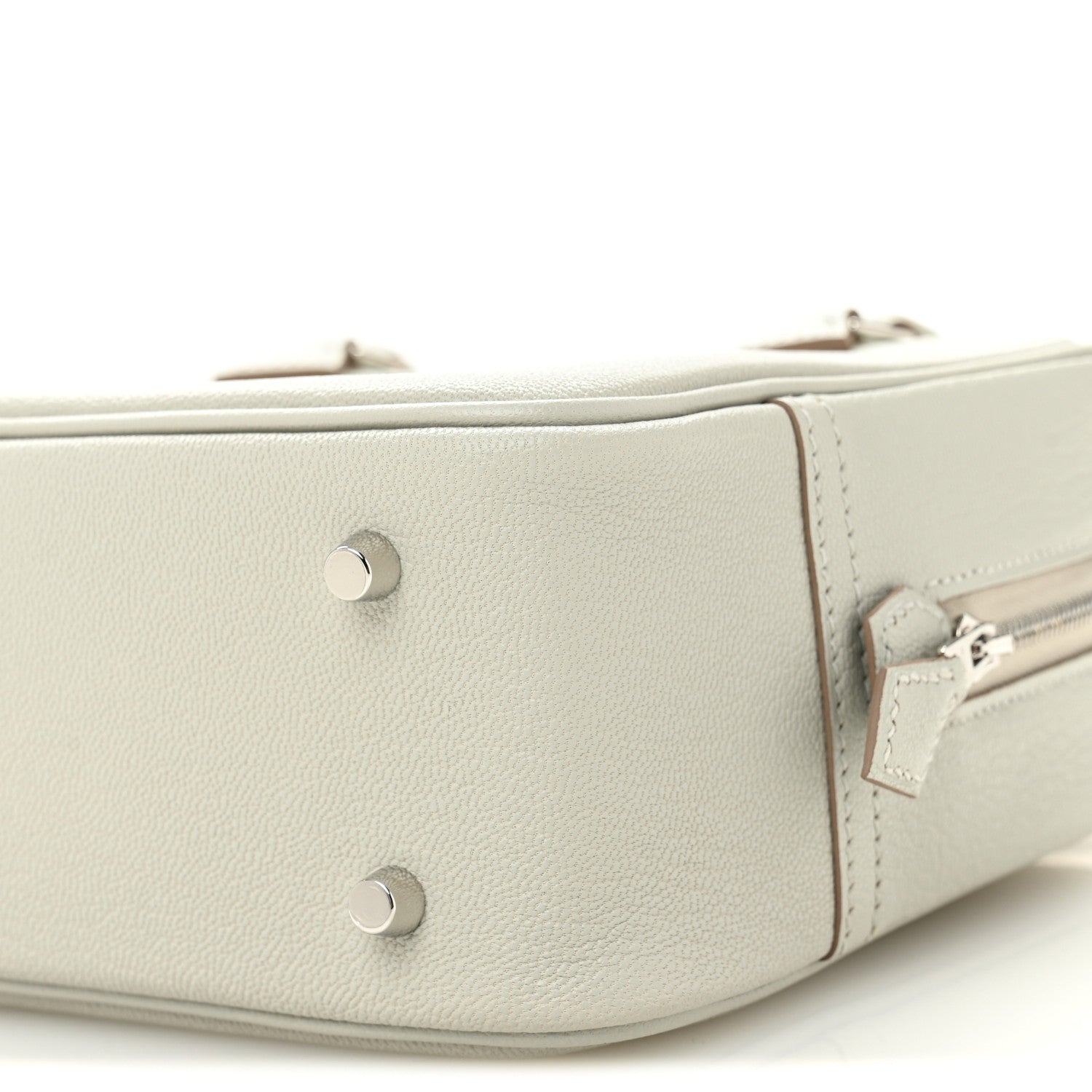 Hermes Chevre Mysore Mini Plume Gris Perle 1767466 – FASHIONPHILE