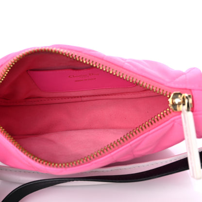 Christian Dior Lambskin Cannage Small Dior Vibe Hobo Bag Pink 5 of 9