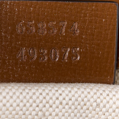 Gucci GG Supreme Monogram Web Mini Horsebit 1955 Shoulder Bag Beige Brown Sugar 8 of 13