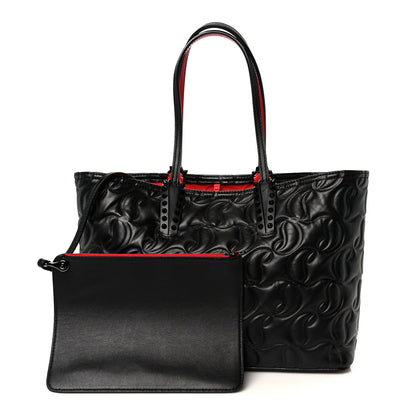 Christian Louboutin Nappa Embossed Small East West Cabata Tote Black 3 of 12