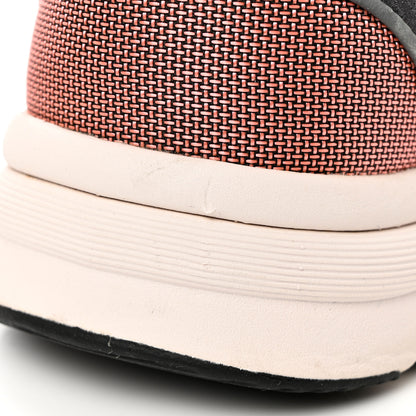 Chanel Nylon Calfskin Suede Womens CC Sneakers 39 Grey Pink 13 of 32
