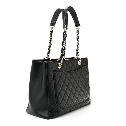 Chanel Caviar Quilted Grand Shopping Tote GST Black 3 of 10