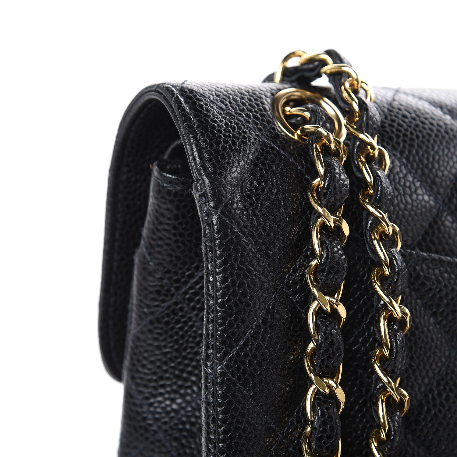Chanel Caviar Quilted Small Double Flap Black 12 of 13
