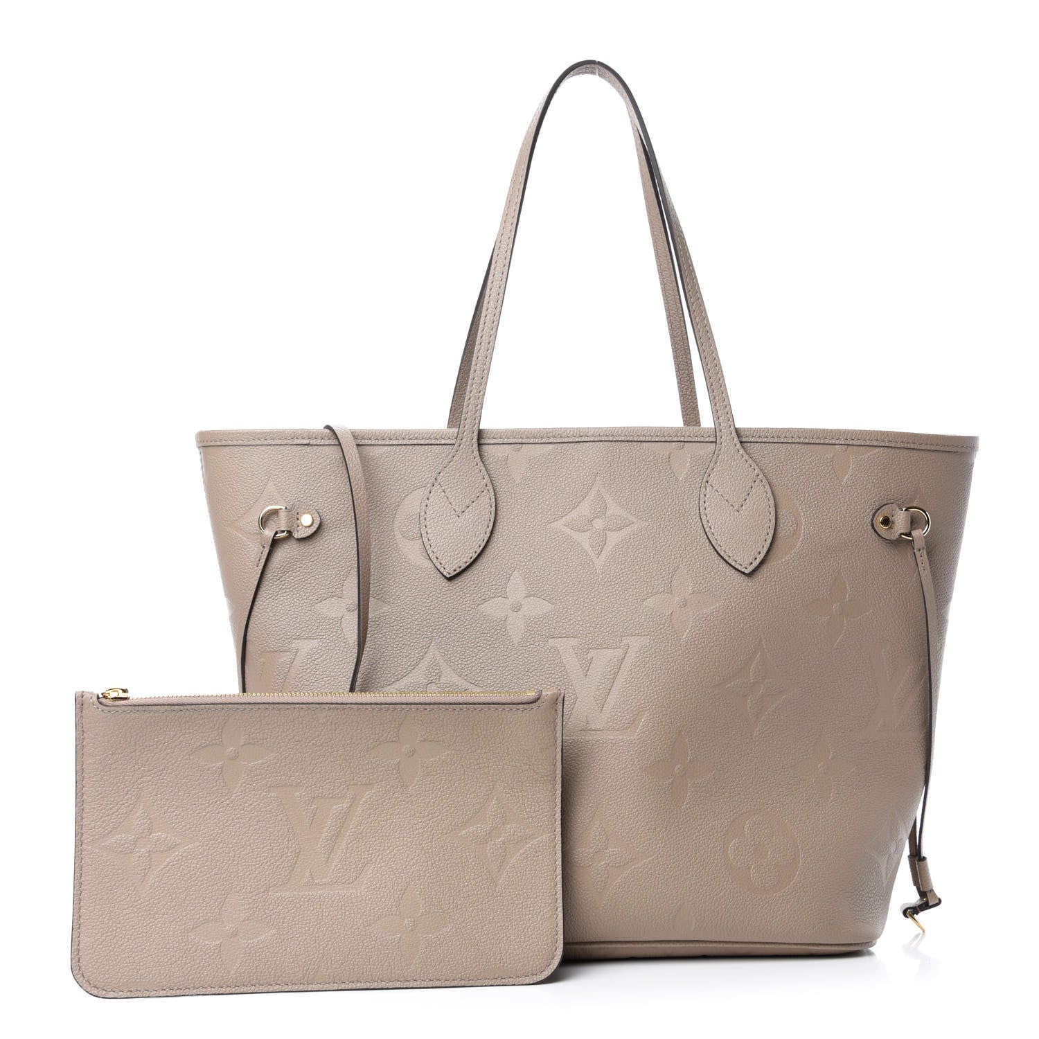 Louis Vuitton Empreinte Monogram Giant Neverfull MM Tourterelle 1 of 9