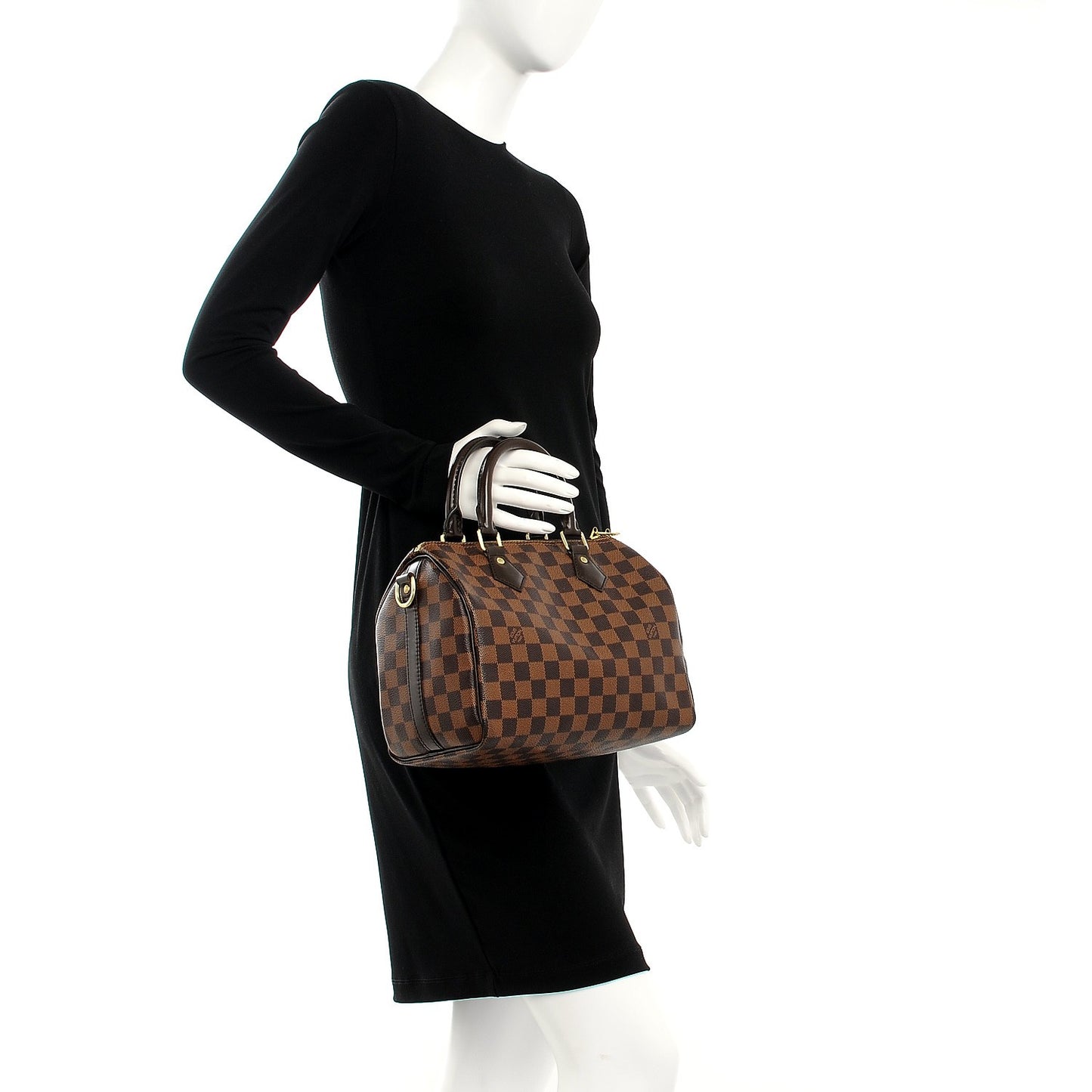 Damier Ebene Speedy Bandouliere 25