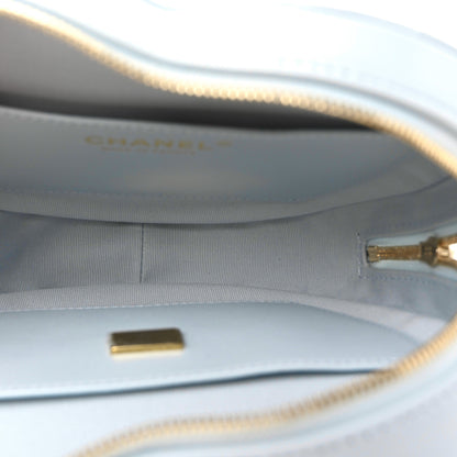 Chanel Lambskin Quilted Large CC In Love Heart Bag Light Blue 5 of 11