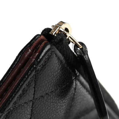Chanel Caviar Quilted Zipped Key Holder Case Black 8 of 9