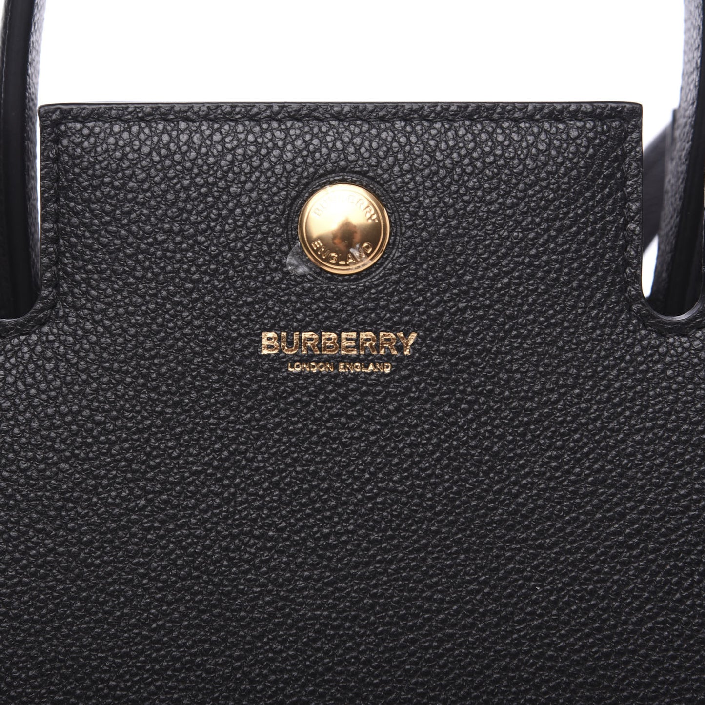 Grainy Calfskin Mini Title Bag Black