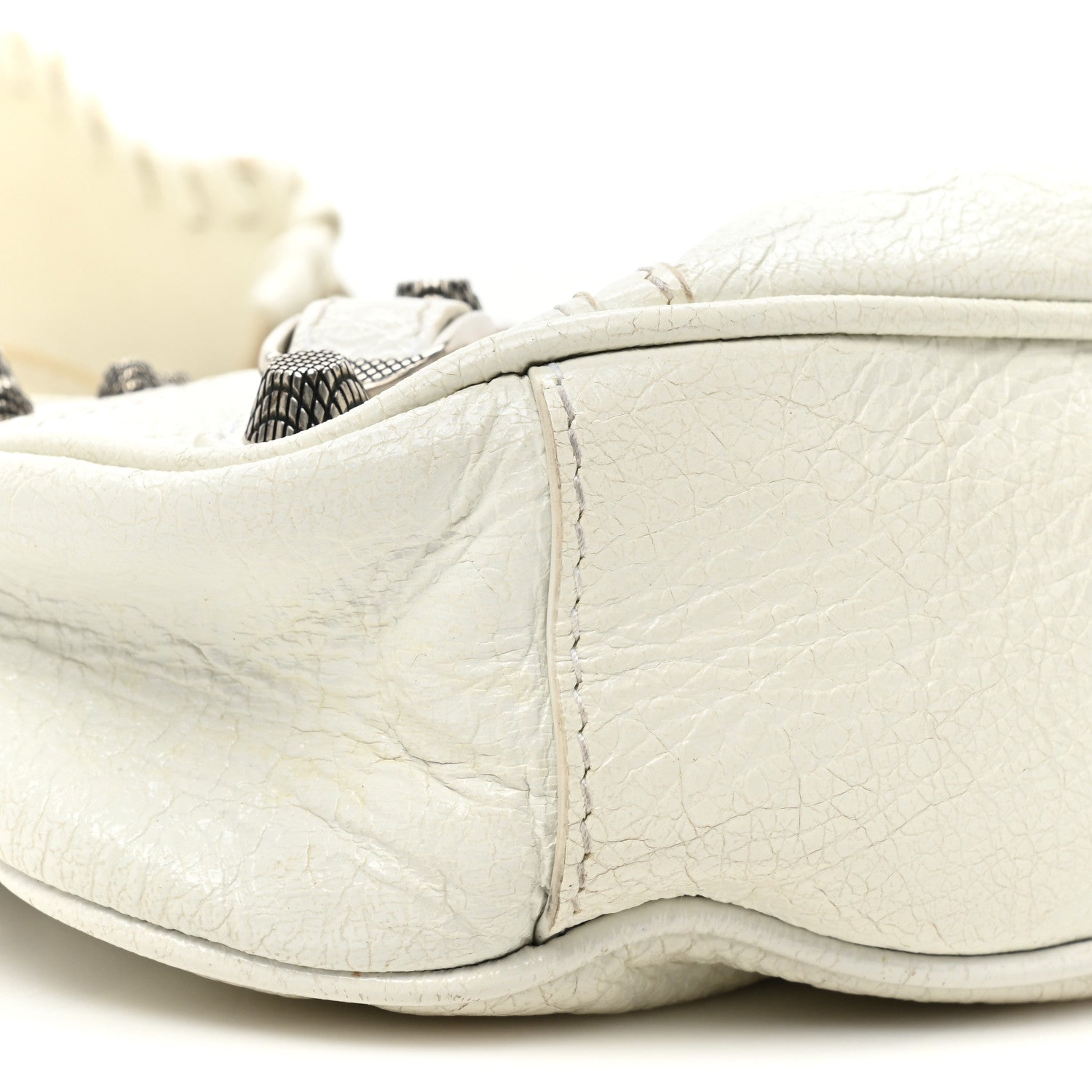 Balenciaga Agneau Arena Le Cagole Shoulder Bag XS Optic White 9 of 14