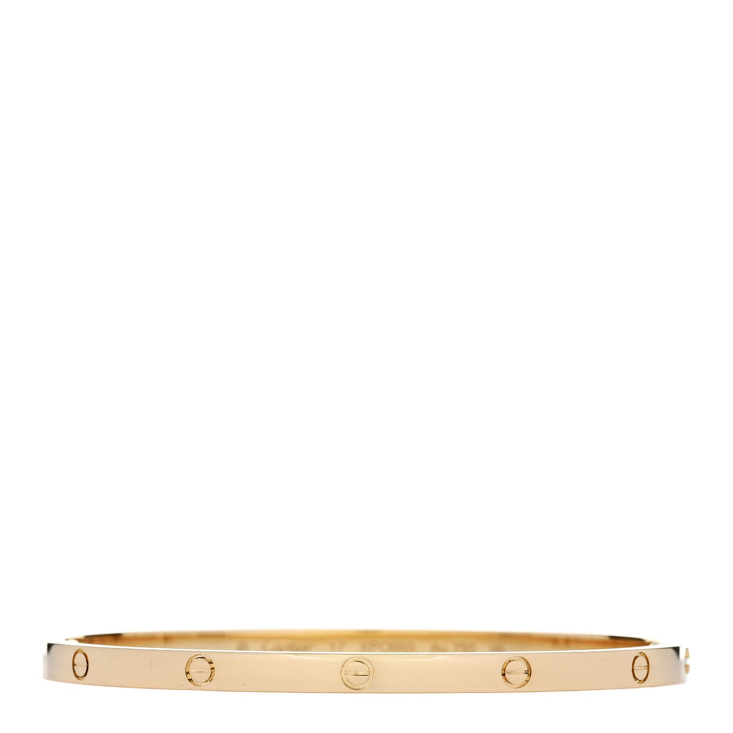 18K Yellow Gold Small LOVE Bracelet 17