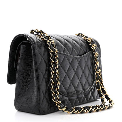 Chanel Caviar Quilted Medium Double Flap Black 3 of 11
