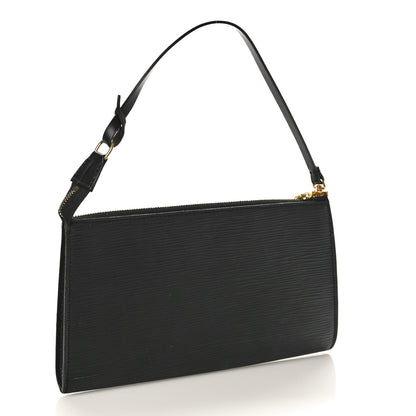 Louis Vuitton Epi Pochette Accessories 24 Black 2 of 9