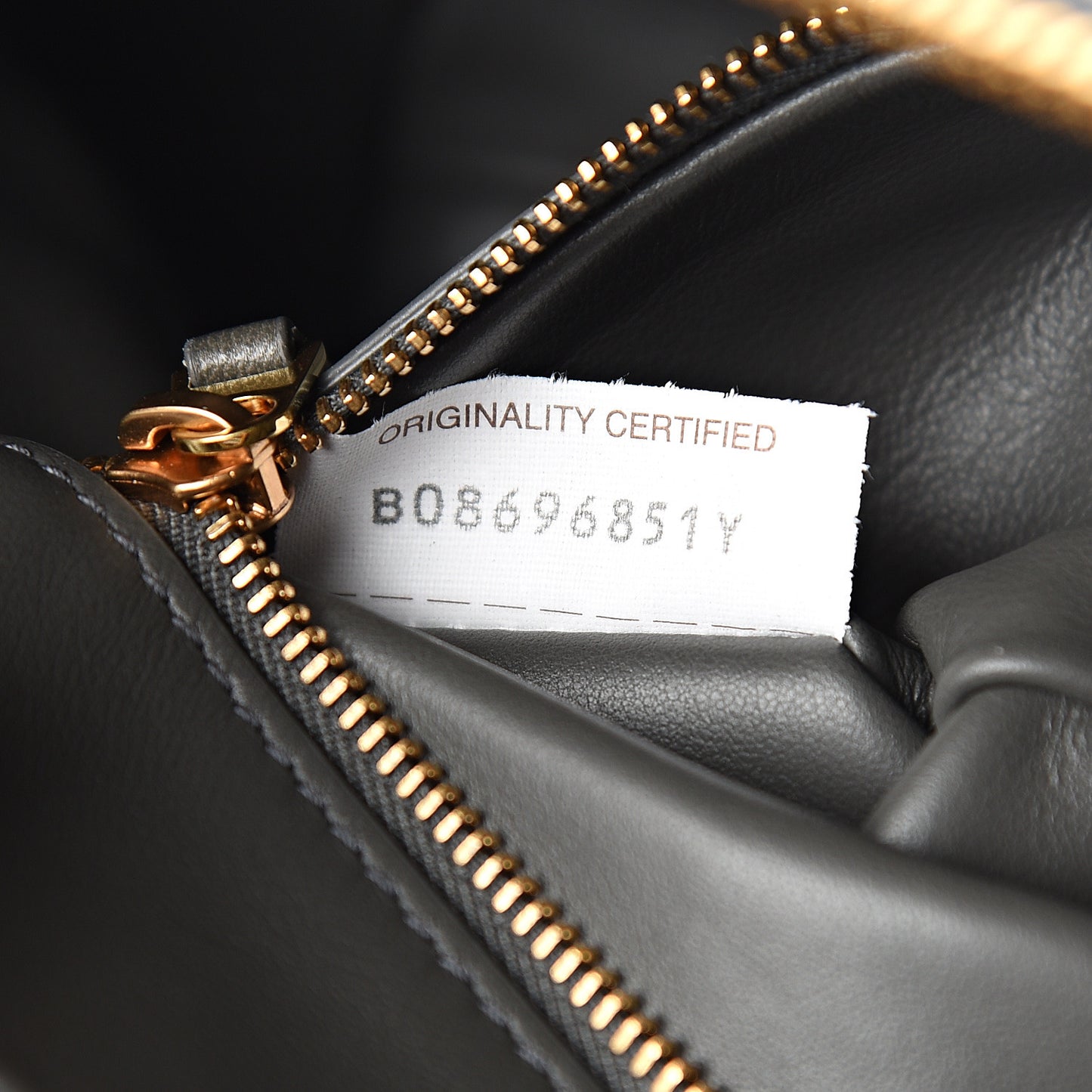 Nappa Intrecciato Crossbody Light Graphite