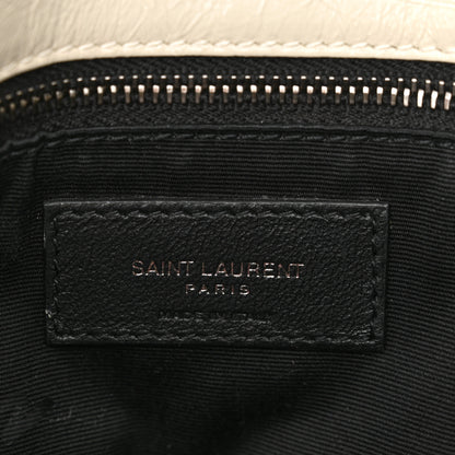 Saint Laurent Crinkled Calfskin Matelasse Monogram Medium Niki Chain Satchel Crema Soft 7 of 15