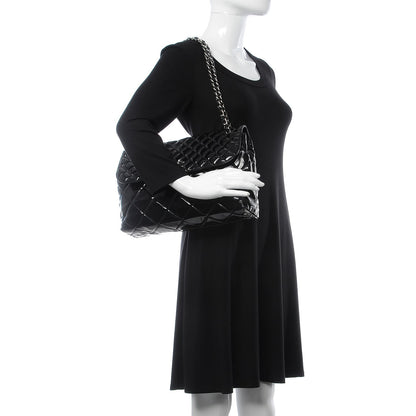 Chanel Vinyl Quilted In the Business Flap Bag Black 3 of 14