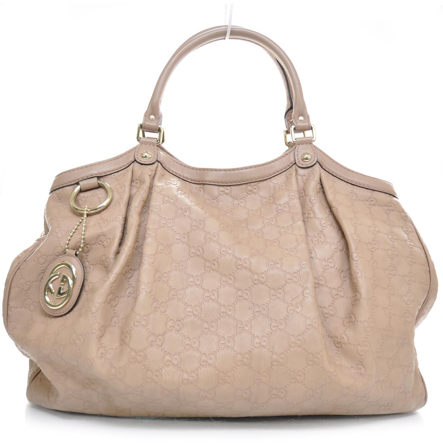 Gucci Guccissima Large Sukey Tote Winter Rose 1 of 10