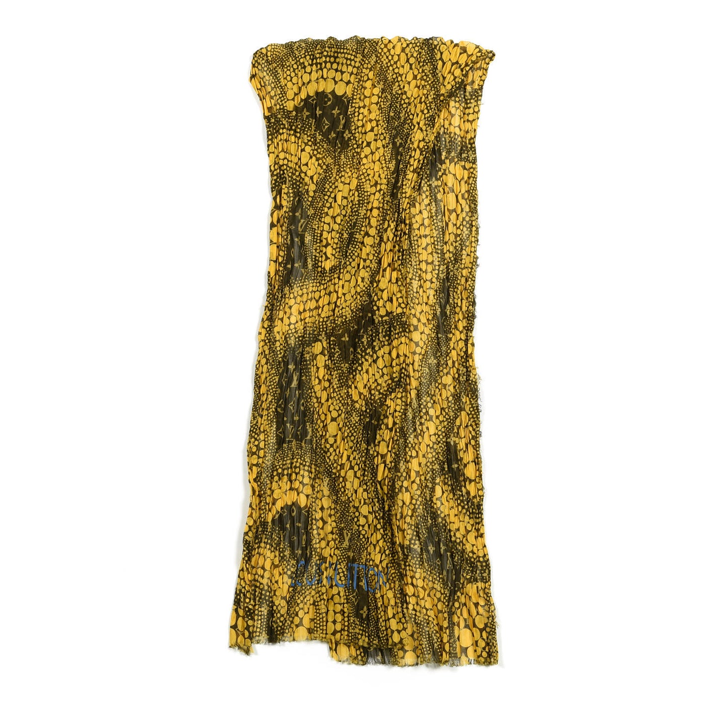 Cotton Monogram Kusama Infinity Dots Pareo Scarf Yellow