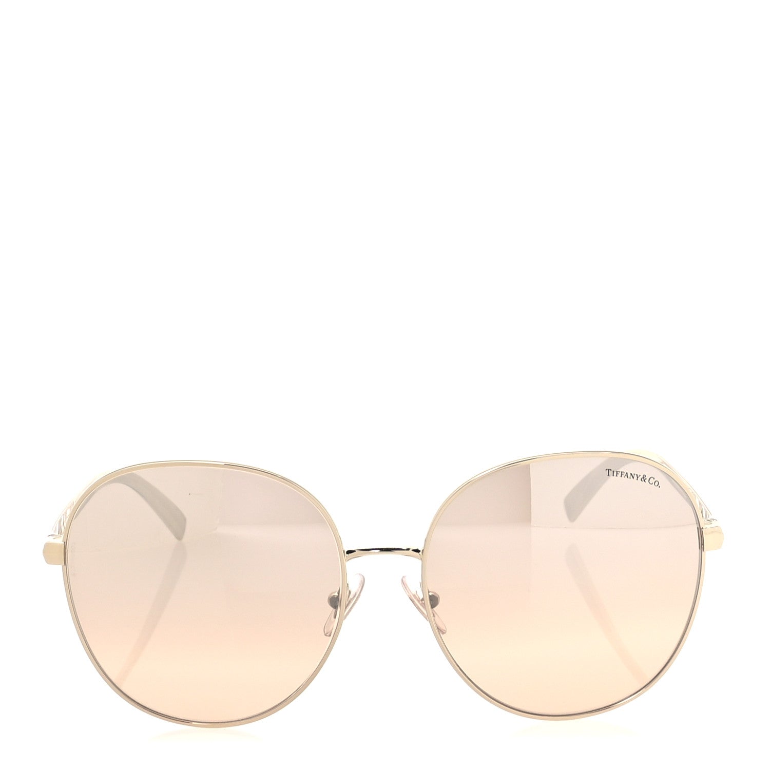 Tiffany Atlas Round Sunglasses TF 3079 Gold 2 of 8