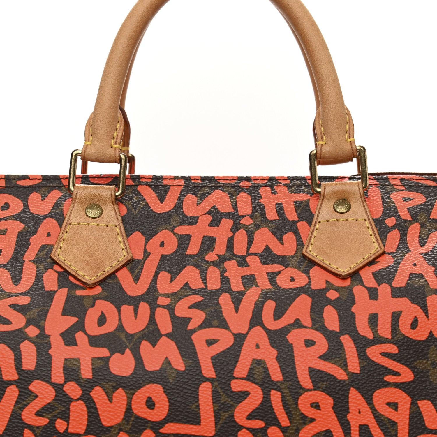 Louis Vuitton Monogram Graffiti Speedy 30 Orange 7 of 12